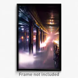 Pixel Art Poster - Striking Sewer (8 Bit Psychedelic Trippy Video Game Print)