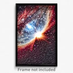 Pixel Art Poster - Polished Nebula (8 Bit Psychedelic Trippy Video Game Print)