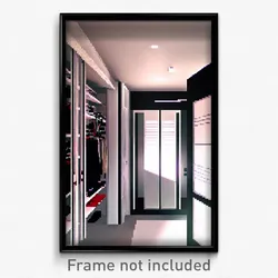 Pixel Art Poster - Meager Closet (8 Bit Psychedelic Trippy Video Game Print)
