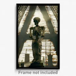 Pixel Art Poster - Aged Ossuary (8 Bit Psychedelic Trippy Video Game Print)
