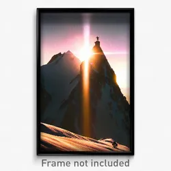 Pixel Art Poster - Tremendous Summit (8 Bit Psychedelic Trippy Video Game Print)