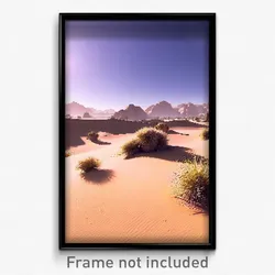 Pixel Art Poster - Fluffy Desert (8 Bit Psychedelic Trippy Video Game Print)