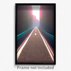 Pixel Art Poster - Realistic Lane (8 Bit Psychedelic Trippy Video Game Print)