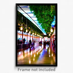 Pixel Art Poster - Evergreen Ballroom (8 Bit Psychedelic Video Game Print)