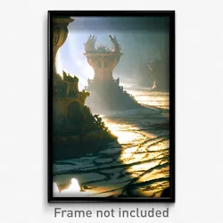 Pixel Art Poster - Elaborate Desolation (8 Bit Psychedelic Video Game Print)