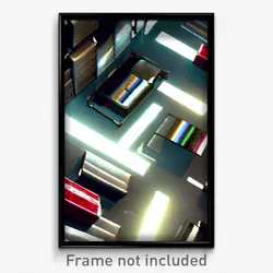 Pixel Art Poster - Glossy Storage Room (8 Bit Psychedelic Video Game Print)