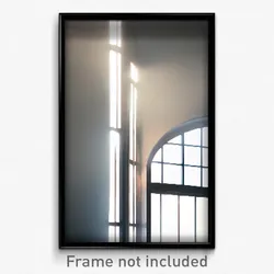Pixel Art Poster - White Window (8 Bit Psychedelic Trippy Video Game Print)