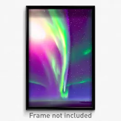 Pixel Art Poster - Stimulating Aurora (8 Bit Psychedelic Video Game Print)