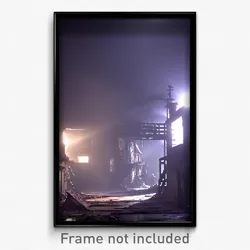 Pixel Art Poster - Grimy Mine (8 Bit Psychedelic Trippy Weird Video Game Print)