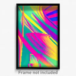 Pixel Art Poster - Swirly Barony (8 Bit Psychedelic Trippy Video Game Print)