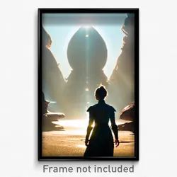 Pixel Art Poster - Huge Ego Exploration (8 Bit Psychedelic Video Game Print)