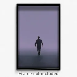 Pixel Art Poster - Gray Expanse (8 Bit Psychedelic Trippy Video Game Print)