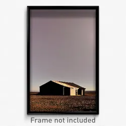 Pixel Art Poster - Barren Outbuilding (8 Bit Psychedelic Video Game Print)