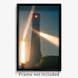 Pixel Art Poster - Impeccable Beacon (8 Bit Psychedelic Trippy Video Game Print)