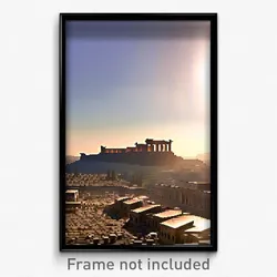 Pixel Art Poster - Great Acropolis (8 Bit Psychedelic Trippy Video Game Print)