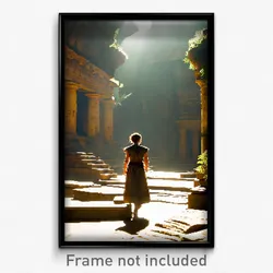 Pixel Art Poster - Ancient State (8 Bit Psychedelic Trippy Video Game Print)