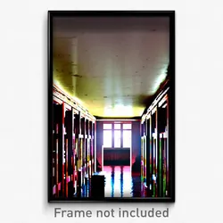 Pixel Art Poster - Old Room (8 Bit Psychedelic Trippy Weird Video Game Print)
