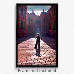Pixel Art Poster - Whopping Brickyard (8 Bit Psychedelic Video Game Print)