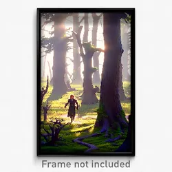 Pixel Art Poster - Crazy Copse (8 Bit Psychedelic Trippy Weird Video Game Print)