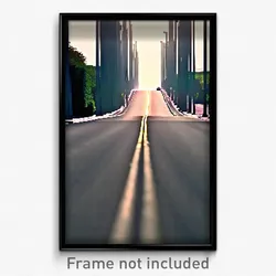Pixel Art Poster - Distorted Avenue (8 Bit Psychedelic Trippy Video Game Print)