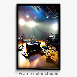 Pixel Art Poster - Colossal Music Studio (8 Bit Psychedelic Video Game Print)