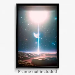 Pixel Art Poster - Unique Outer Space (8 Bit Psychedelic Video Game Print)