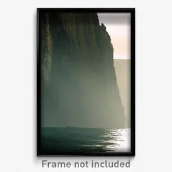 Pixel Art Poster - Muted Cliff (8 Bit Psychedelic Trippy Weird Video Game Print)