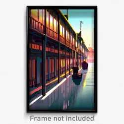 Pixel Art Poster - Thick Quay (8 Bit Psychedelic Trippy Weird Video Game Print)