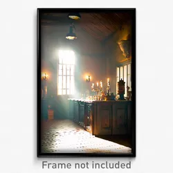 Pixel Art Poster - Original Apothecary (8 Bit Psychedelic Video Game Print)