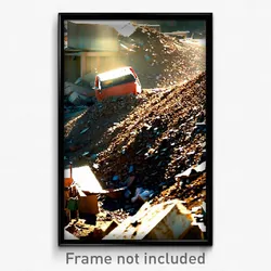 Pixel Art Poster - Dirty Dump (8 Bit Psychedelic Trippy Weird Video Game Print)