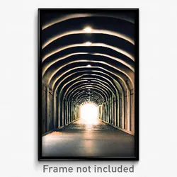 Pixel Art Poster - Unnatural Tunnel (8 Bit Psychedelic Trippy Video Game Print)