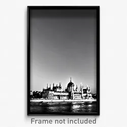 Pixel Art Poster - Colorless Budapest (8 Bit Psychedelic Video Game Print)