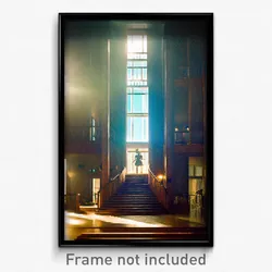 Pixel Art Poster - Unnatural Hotel (8 Bit Psychedelic Trippy Video Game Print)