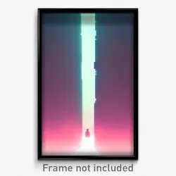 Pixel Art Poster - Simplistic Abyss (8 Bit Psychedelic Trippy Video Game Print)