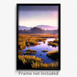 Pixel Art Poster - Impeccable Wetland (8 Bit Psychedelic Video Game Print)