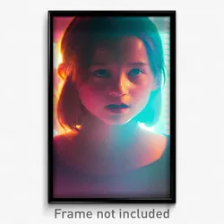 Pixel Art Poster - Little Mouth (8 Bit Psychedelic Trippy Video Game Print)
