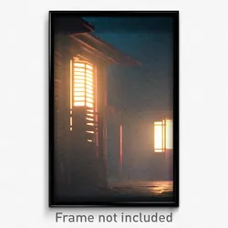 Pixel Art Poster - Bleak Commune (8 Bit Psychedelic Trippy Video Game Print)