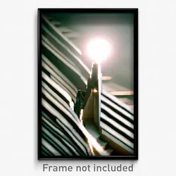 Pixel Art Poster - Zigzag Slit (8 Bit Psychedelic Trippy Weird Video Game Print)