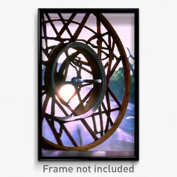 Pixel Art Poster - Natural Wheel (8 Bit Psychedelic Trippy Video Game Print)