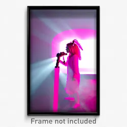 Pixel Art Poster - Pink Respite (8 Bit Psychedelic Trippy Video Game Print)