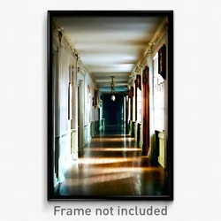 Pixel Art Poster - Antique Hallway (8 Bit Psychedelic Trippy Video Game Print)