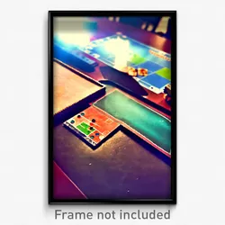 Pixel Art Poster - Unknown Board Game (8 Bit Psychedelic Video Game Print)