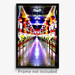 Pixel Art Poster - Memorable Aisle (8 Bit Psychedelic Trippy Video Game Print)