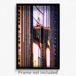 Pixel Art Poster - Graceful New York (8 Bit Psychedelic Trippy Video Game Print)