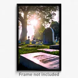 Pixel Art Poster - Beloved Grave (8 Bit Psychedelic Trippy Video Game Print)