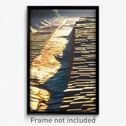 Pixel Art Poster - Realistic Trench (8 Bit Psychedelic Trippy Video Game Print)