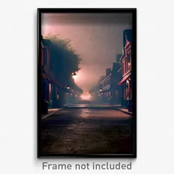 Pixel Art Poster - Frightening Thoroughfare (8 Bit Psychedelic Video Game Print)