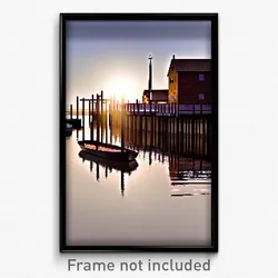 Pixel Art Poster - Brown Wharf (8 Bit Psychedelic Trippy Weird Video Game Print)