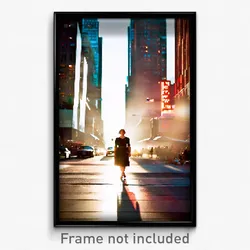 Pixel Art Poster - Secret New York (8 Bit Psychedelic Trippy Video Game Print)
