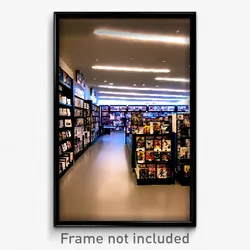 Pixel Art Poster - Agile Comic Book Store (8 Bit Psychedelic Video Game Print)